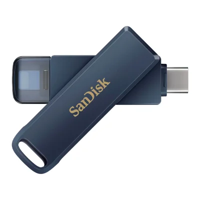 Pen Drive Sandisk 256gb Usb C/lightning 90mbs Azul
