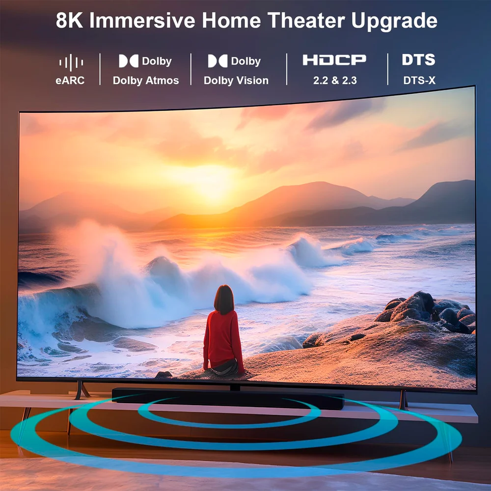 Imagem 3 de 5 do produto Cabo HDMI Benfei 8k Macho/macho 1,8 Metros Cinza