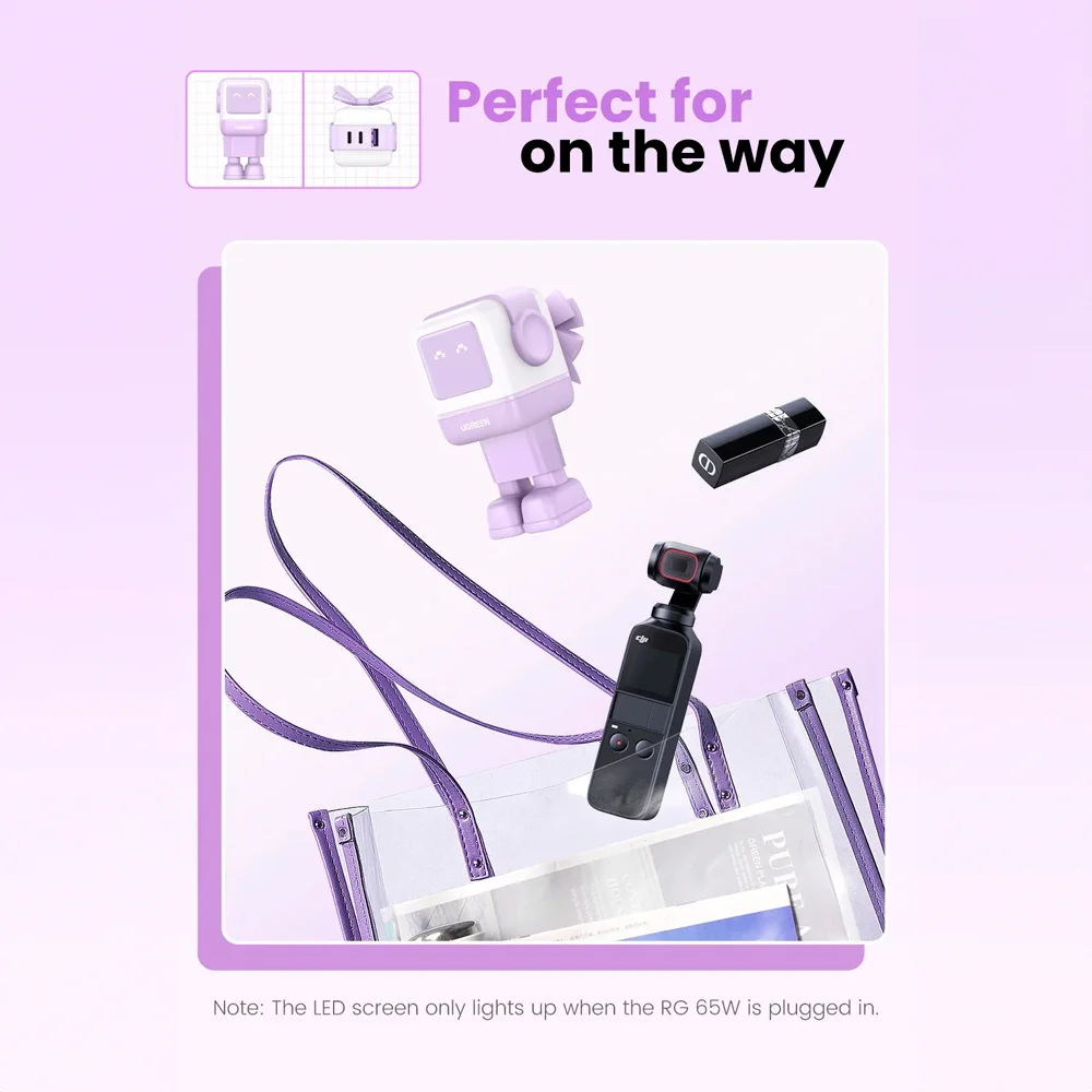 Imagem 5 de 5 do produto Carregador Parede Ugreen Portas Usb-a/c Máx. 65w Púrpura