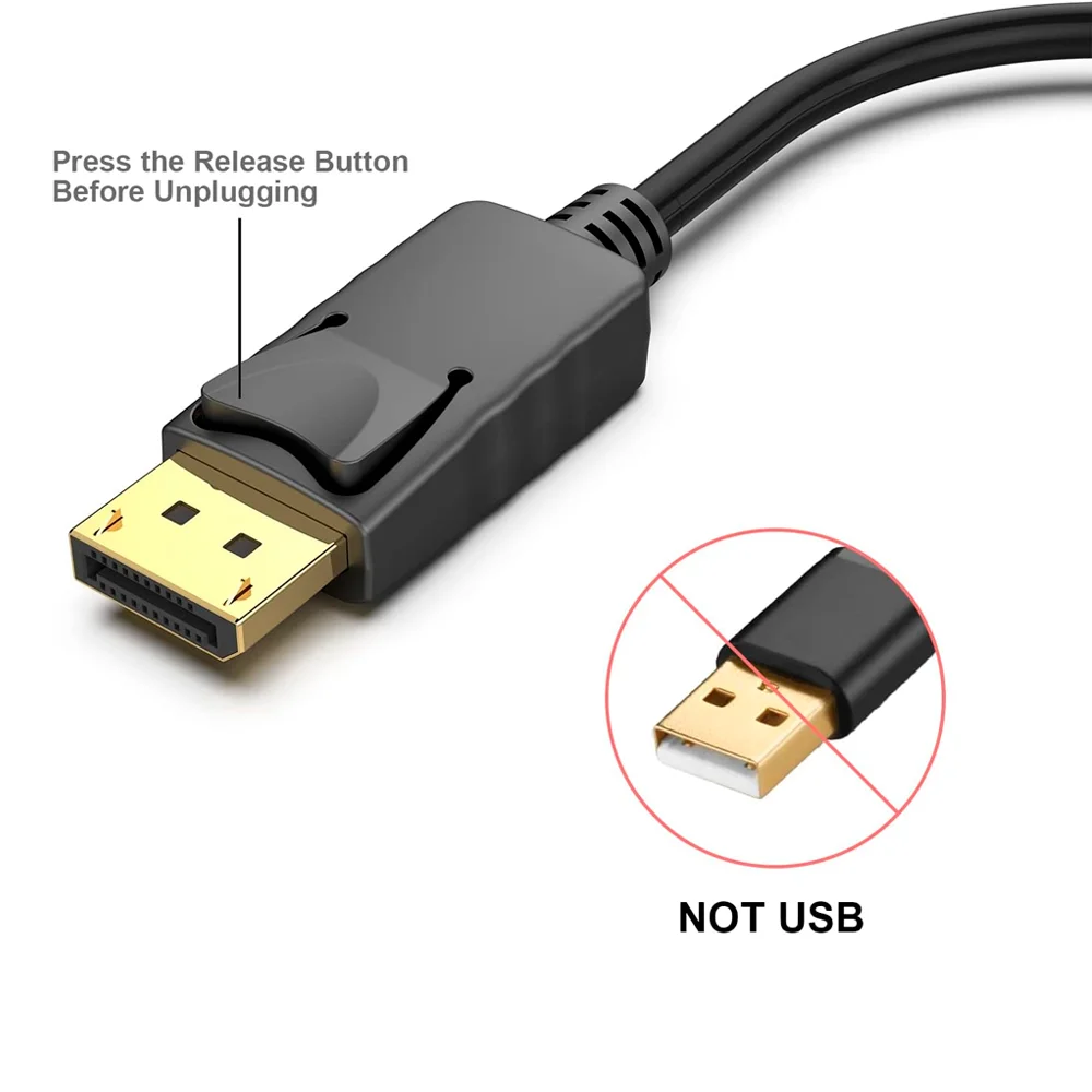 Imagem 3 de 5 do produto Adaptador Benfei Displayport K4 P/hdmi Fêmea Preto