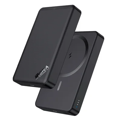 Power Bank Magnética 5000mah 1hora 10w Portátil Preta