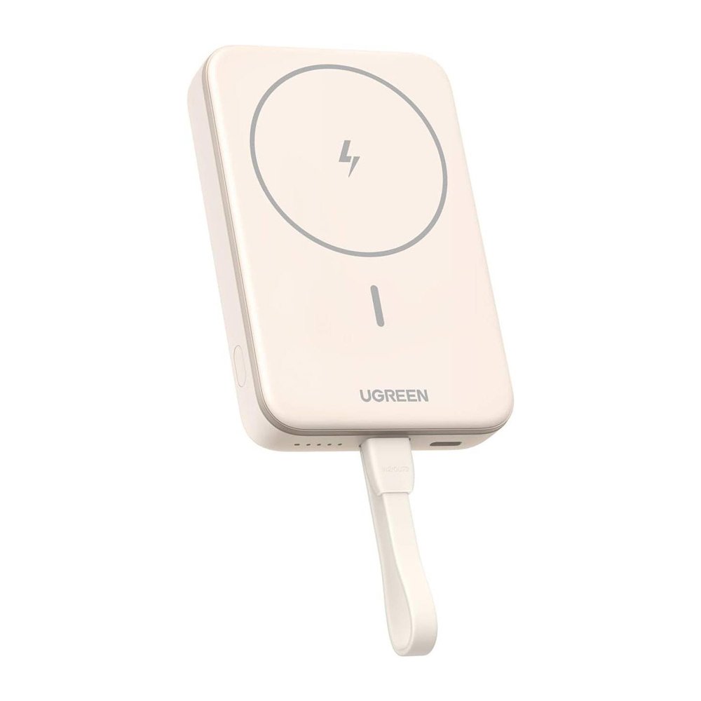 Power Bank Magnética Ugreen 10000mah Portátil 20w Bege