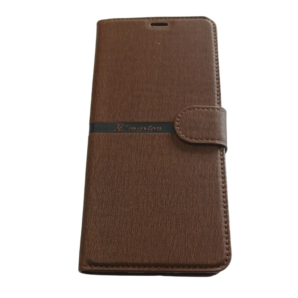 Imagem 1 de 1 do produto Capa Carteira Moto G 5g Plus  Capinha Carteira Moto One 5g Porta Cartão E Suporte Cor:marrom