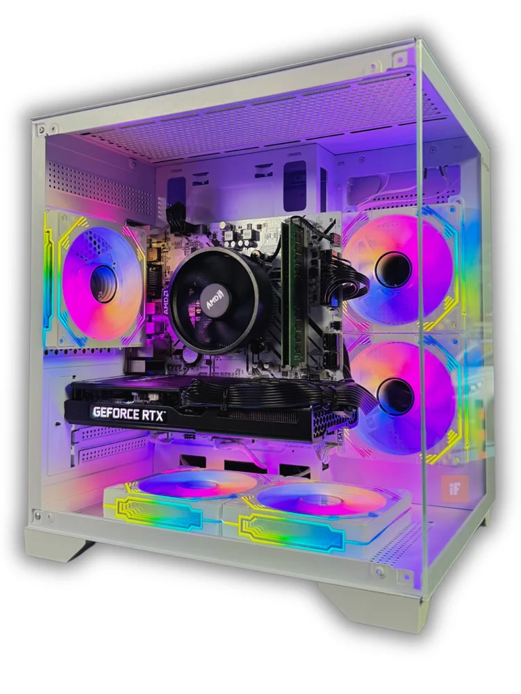 PC Gamer Ryzen 5 5500, RTX 4060 8GB, 32gb Ram, SSD 1TB Nvme, WINDOWS 11 Pro, Gabinete Branco RGB, Fonte 600w, Pronto Para Jogar - view 5