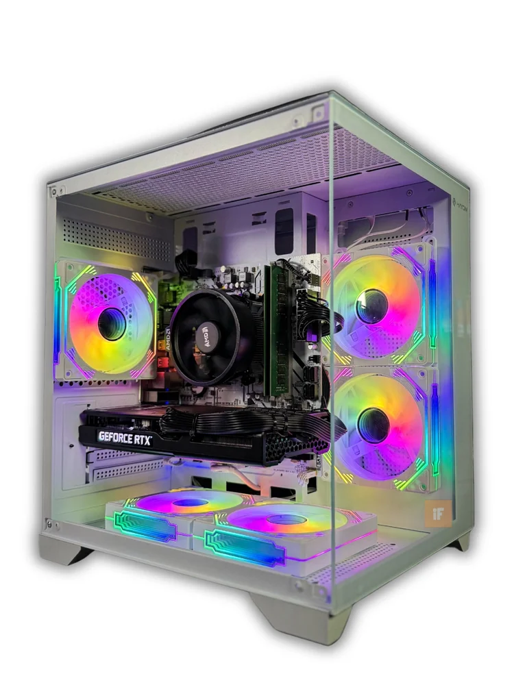 PC Gamer Ryzen 5 5500, RTX 4060 8GB, 16gb Ram Ddr4, SSD Nvme 500gb, Fonte 600w, Gabinete RGB Branco, WINDOWS 11 Pro, Computador Para Jogos E Streaming - view 4