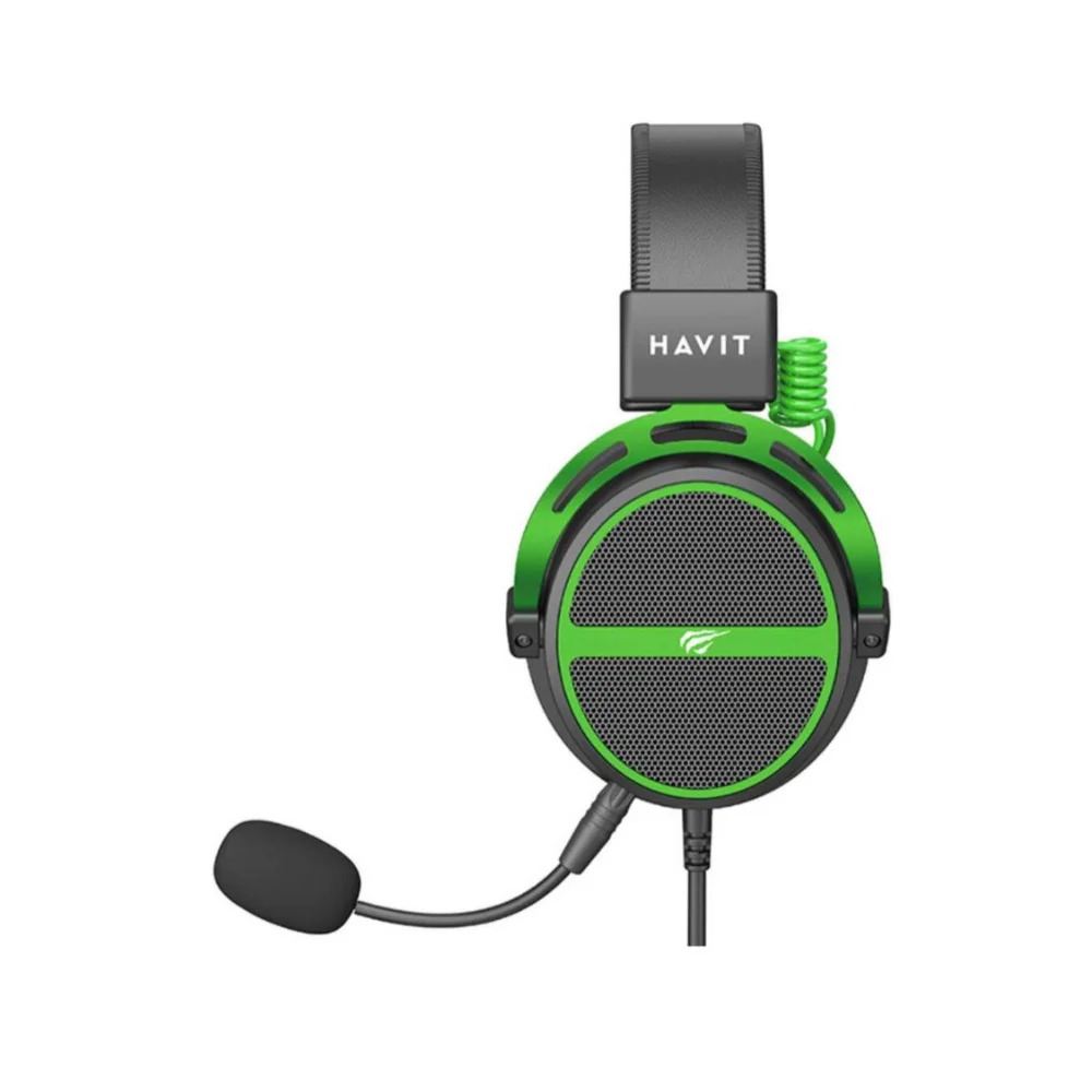 Imagem 4 de 5 do produto Fones Havit Gamenote H2030e Preto E Verde Com Microfone