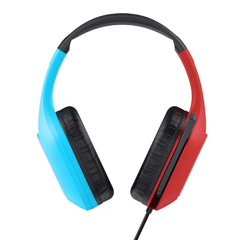 Imagem 2 de 5 do produto Headset Gamer Trust Gxt 416s Zirox, Com Fio, Abs, Microfone, Couro Sintético, Azul E Vermelho