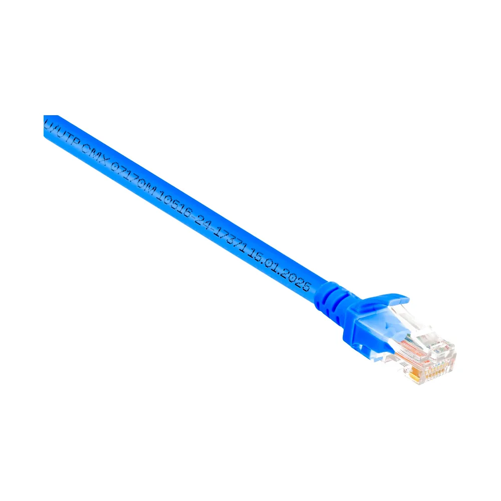 Imagem 3 de 4 do produto Cabo De Rede Patch Cord Cat5e 1,5m Fortrek Fkcat5e Az U Unica Unica