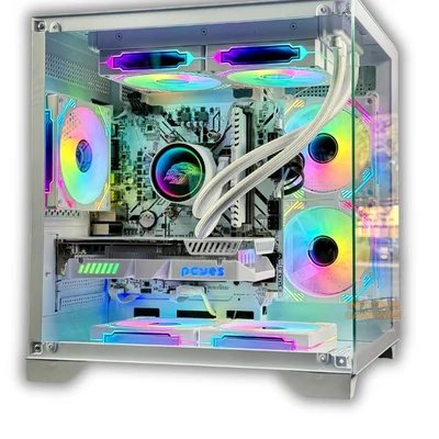 Cpu PC Gamer Aquário Branco | Intel i5 12400 | RTX 3050 6gb | 16gb Ram | SSD 1TB | Water Cooler 240mm | Win11 Pro