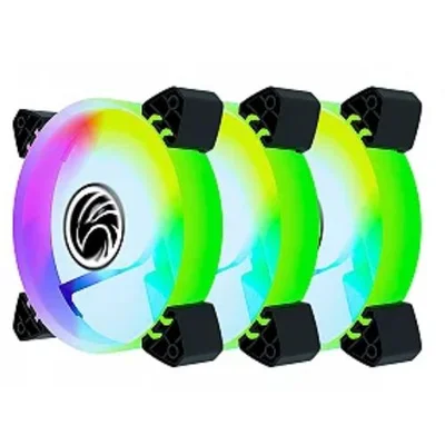 Kit Cooler P/ Gabinete 12x12 Brazilpc Bpc-kcl-slim-aRGB-3 RGB/hub/cont