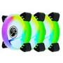 Kit Cooler P/ Gabinete 12x12 Brazilpc Bpc-kcl-slim-aRGB-3 RGB/hub/cont 3