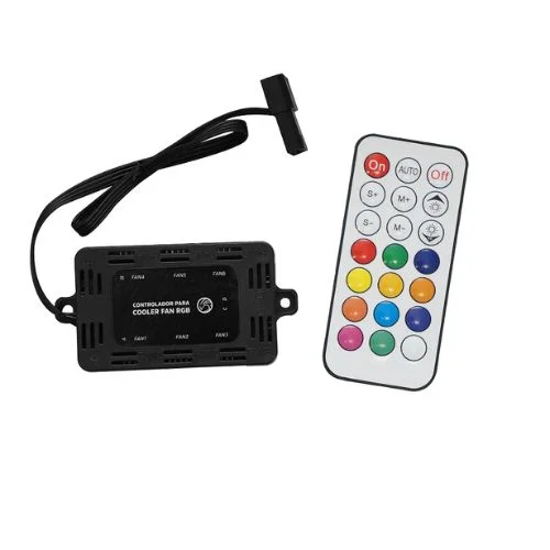 Kit Cooler P/ Gabinete 12x12 Brazilpc Bpc-kcl-slim-aRGB-3 RGB/hub/cont 5