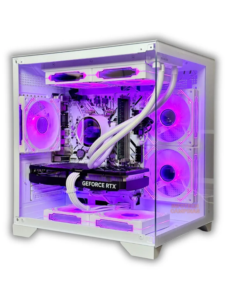 PC Gamer Gabinete Aquário Branco | Ryzen 7 5700x | RTX 5060 8GB | 16gb Ram | SSD 1TB | Water Cooler 240mm | Win11 Pro PC Gamer Gabinete Aquário Branco | Ryzen 7 5700x | RTX 5060 8GB | 16gb Ram | SSD 1TB | Water Cooler 240mm | Win11 Pro