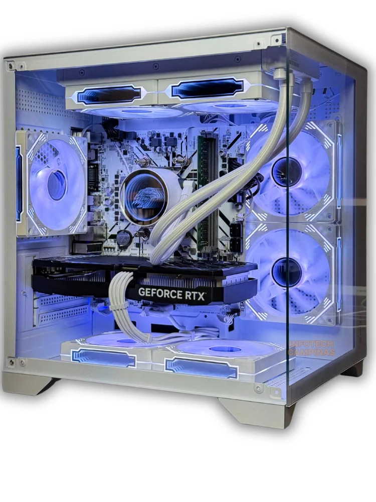 PC Gamer Gabinete Aquário Branco | Ryzen 7 5700x | RTX 5060 8GB | 16gb Ram | SSD 1TB | Water Cooler 240mm | Win11 Pro PC Gamer Gabinete Aquário Branco | Ryzen 7 5700x | RTX 5060 8GB | 16gb Ram | SSD 1TB | Water Cooler 240mm | Win11 Pro