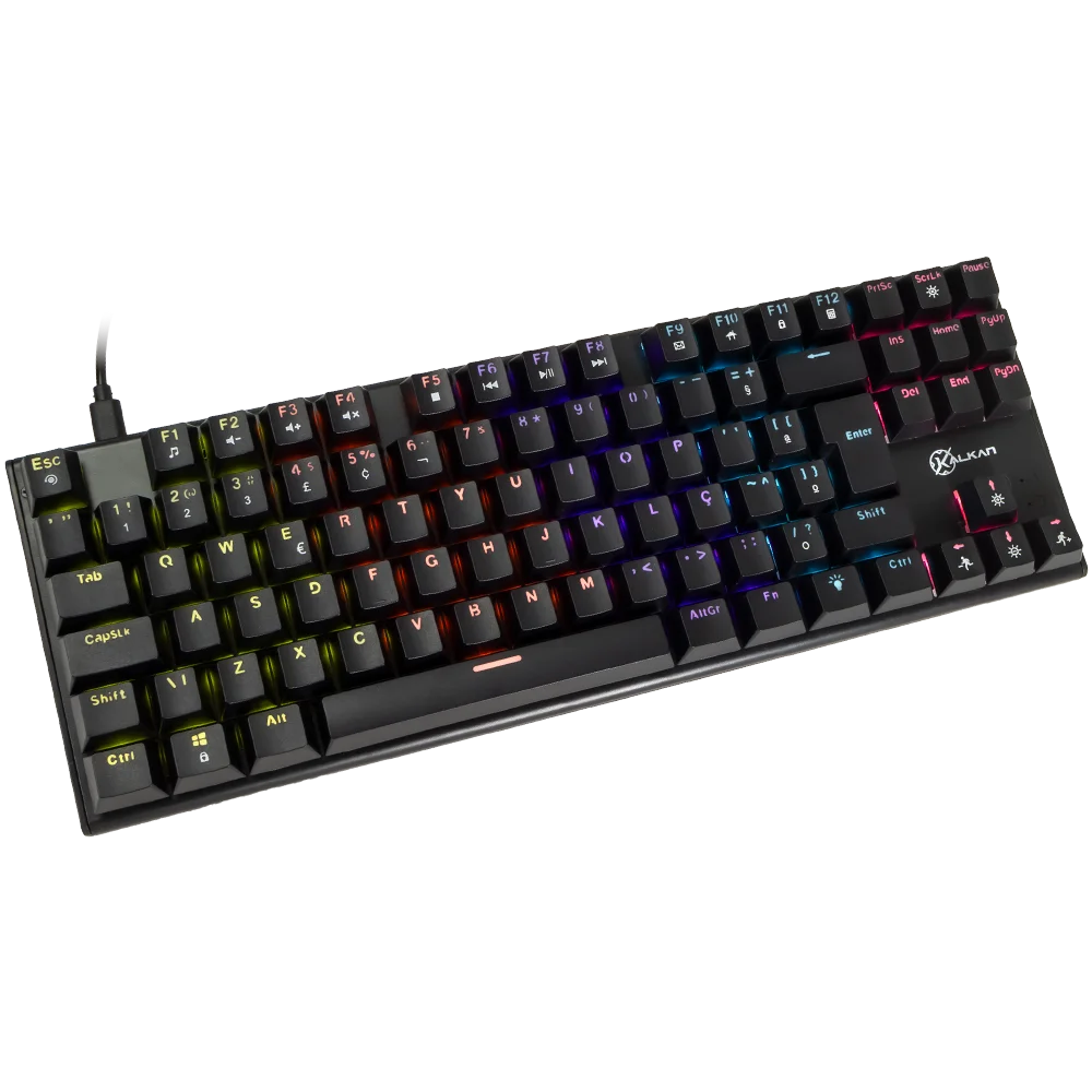 Imagem 3 de 5 do produto Teclado Mecanico Gamer Kalkan Loki Tkl Rainbow Switch Brown