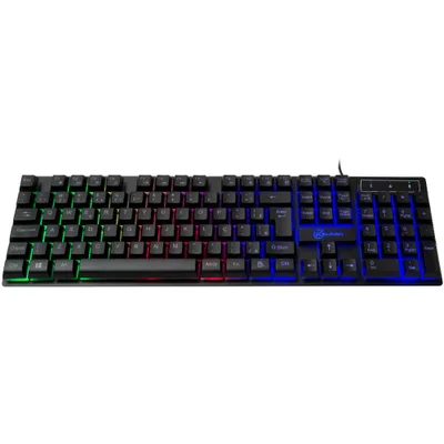Teclado Gamer Kalkan Hati, Rainbow, Membrana, Abnt2, Preto, Klk00012