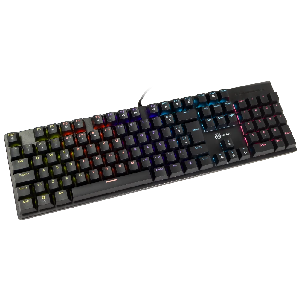 Imagem 4 de 5 do produto Teclado Mecanico Gamer Kalkan Loki Rainbow Sw Brown Fullsize