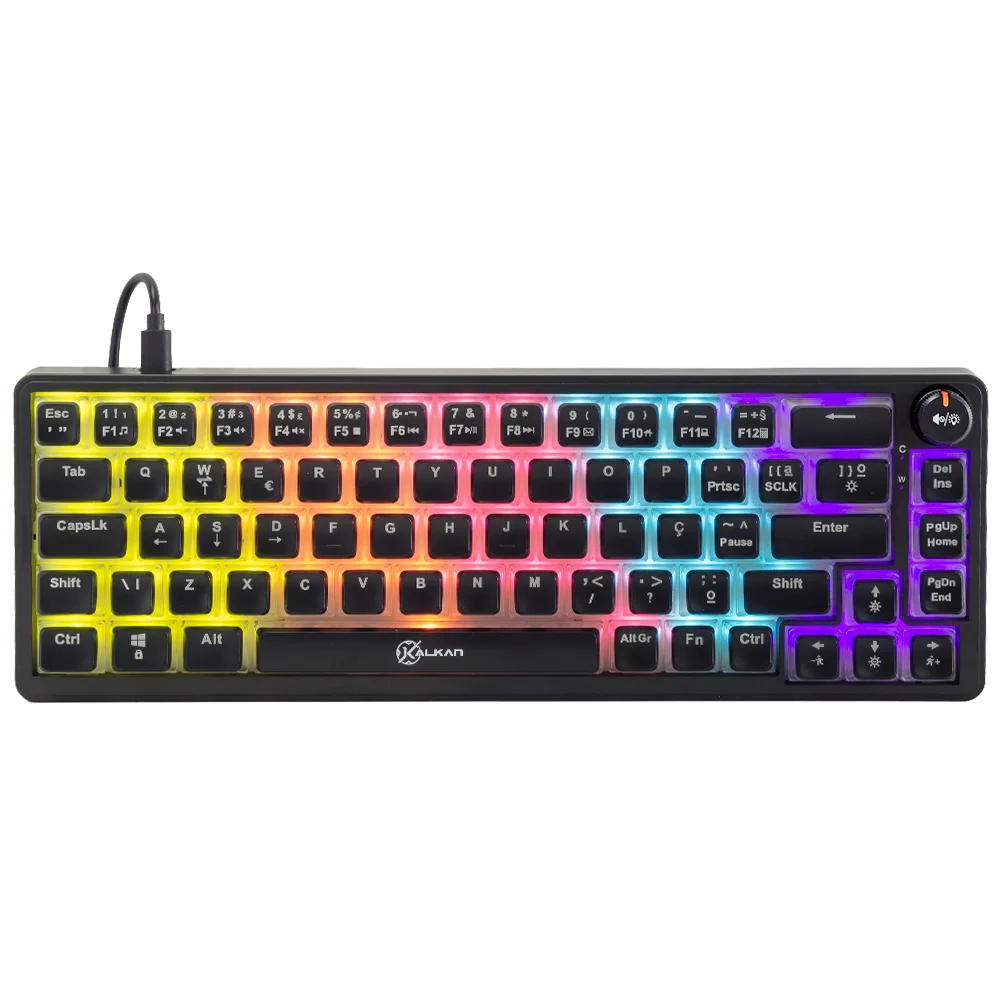 Teclado Mecanico Gamer Kalkan Drakar 65% Rainbow Sw. Brown Teclado Mecanico Gamer Kalkan Drakar 65% Rainbow Sw. Brown