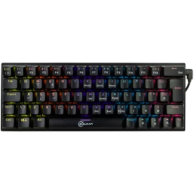 Teclado Mecanico Gamer Kalkan Loki 60% Sw. Brown Rainbow