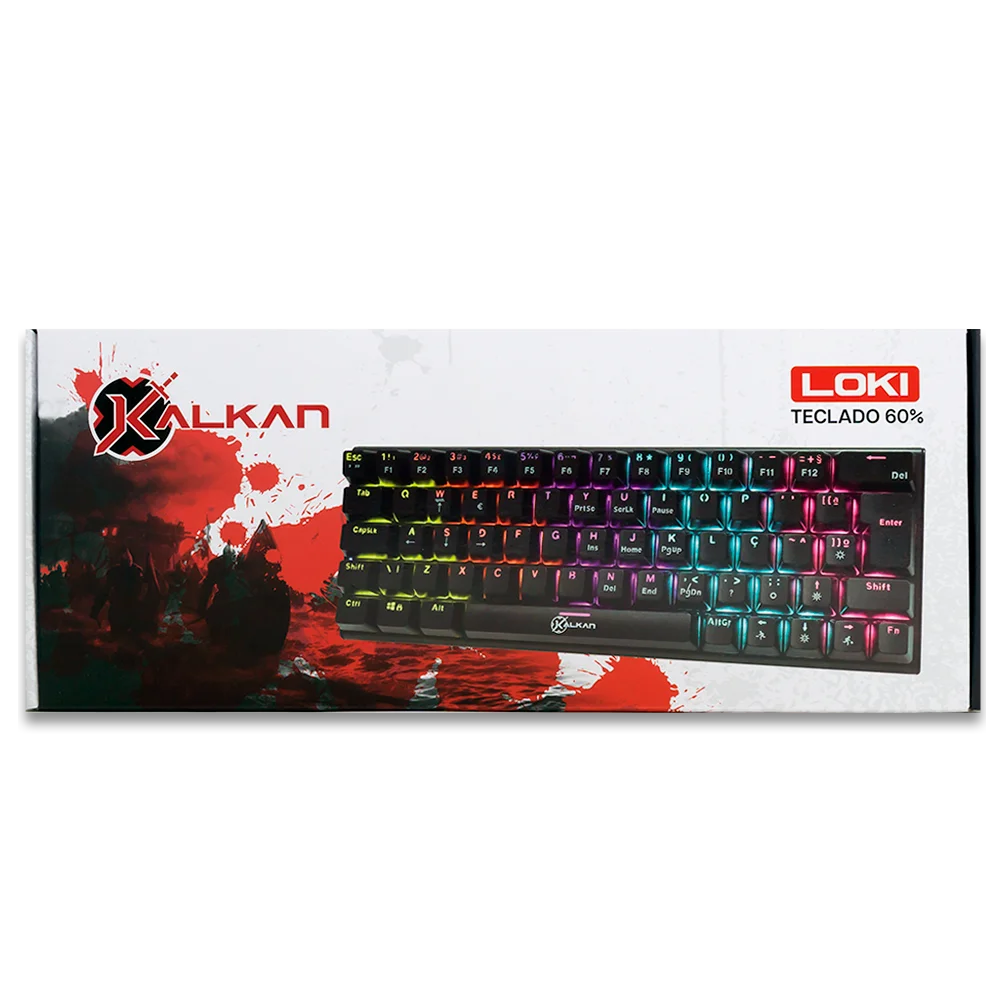 Teclado Mecanico Gamer Kalkan Loki 60% Sw. Brown Rainbow Teclado Mecanico Gamer Kalkan Loki 60% Sw. Brown Rainbow