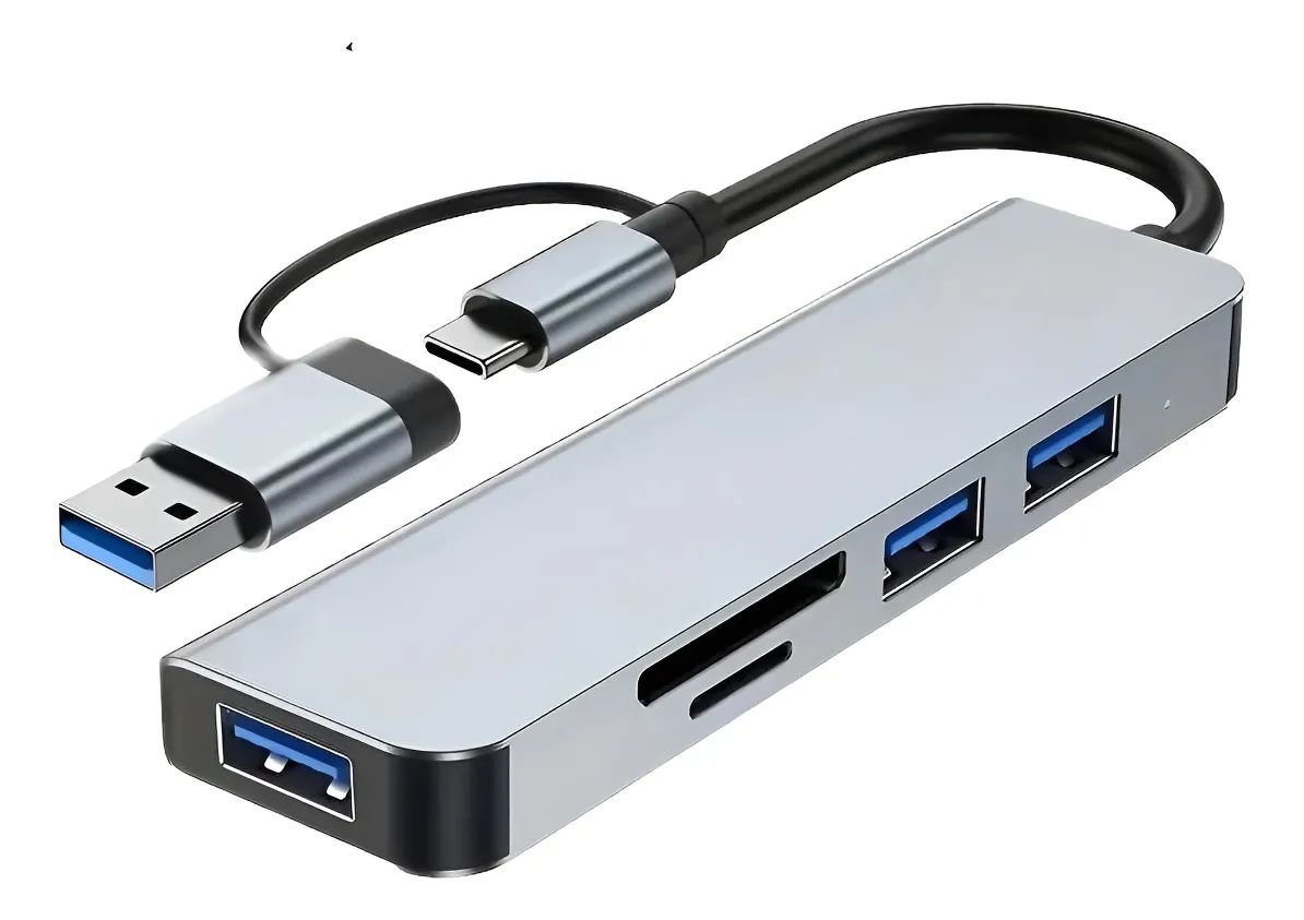 Hub Usb C Com 5 Portas De Alta Performance Usb 3.0 Cartão Sd Mst-013