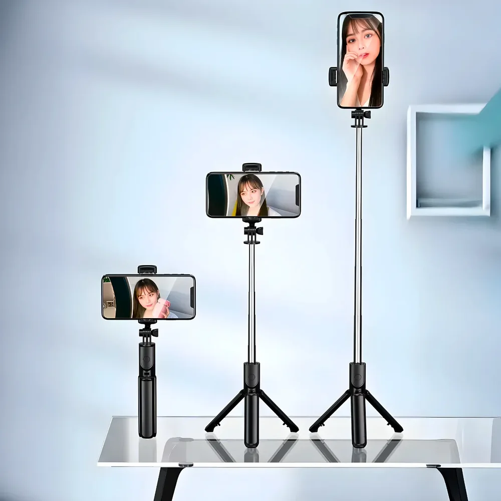 Imagem 2 de 5 do produto Bastão De Selfie Com Tripé Para Celular Com Controle Remoto