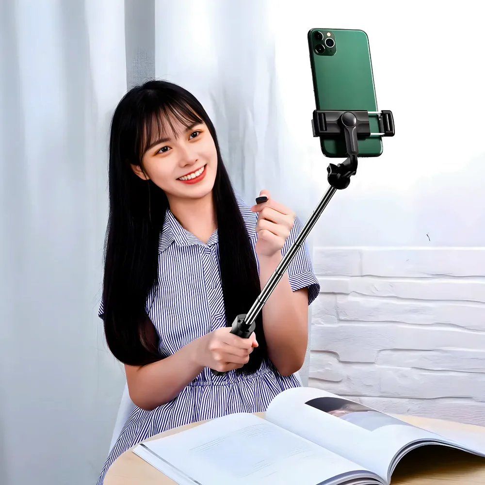 Imagem 4 de 5 do produto Bastão De Selfie Com Tripé Para Celular Com Controle Remoto