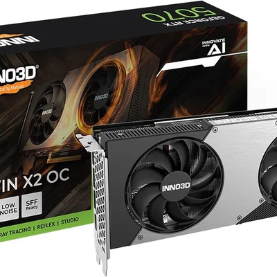 Placa De Vídeo Inno3d RTX 5070 Twin X2 Oc Nvidia Geforce, 12gb, Gddr7, 2542mhz, Blackwell, Ray Tracing, Dlss 4 - N50702-12d7x-195064n