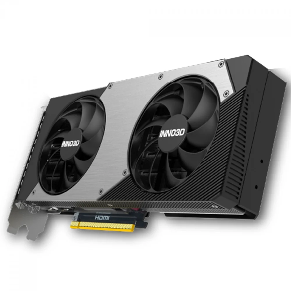 Imagem 2 de 3 do produto Placa De Vídeo Inno3d RTX 5070 Twin X2 Oc Nvidia Geforce, 12gb, Gddr7, 2542mhz, Blackwell, Ray Tracing, Dlss 4 - N50702-12d7x-195064n