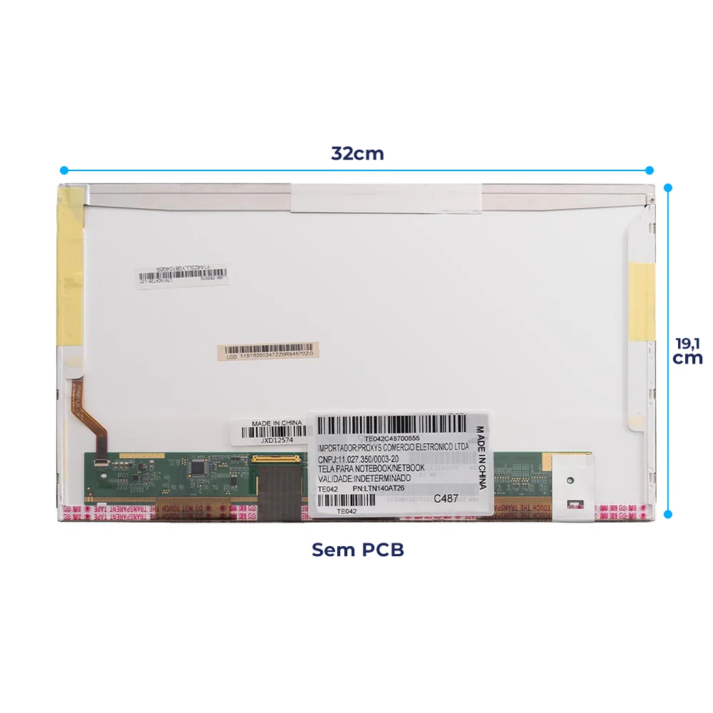 Tela Para Notebook Lg R490-g Br52p1 14" Hd 40 Pinos Brilhante Tela Para Notebook Lg R490-g Br52p1 14" Hd 40 Pinos Brilhante