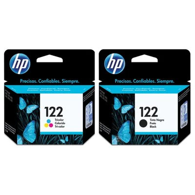 Cartucho De Tinta Hp 122 Ch561hb Ch562hb 1000 J110a 2000 J210a 2050 J510a 3050 J610a Kit