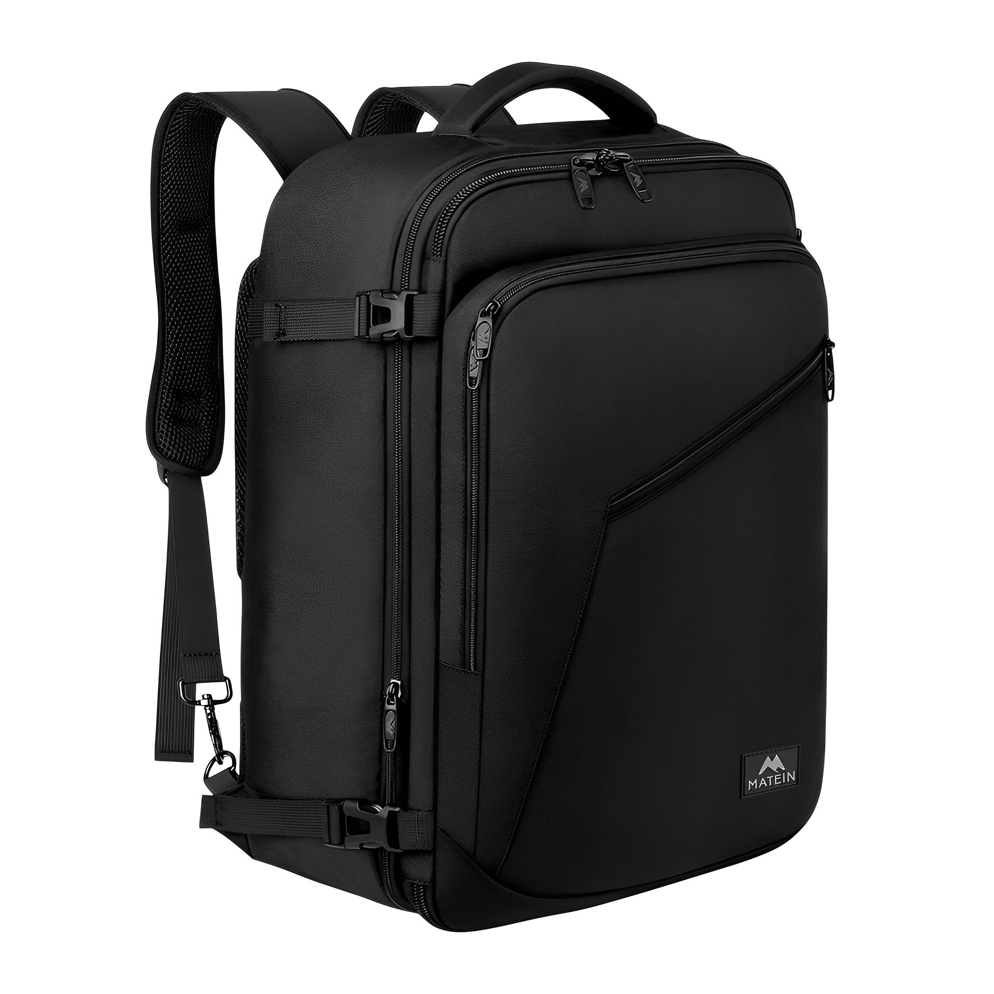 Mochila De Viagem Matein Poliéster Leve Resistente Preta