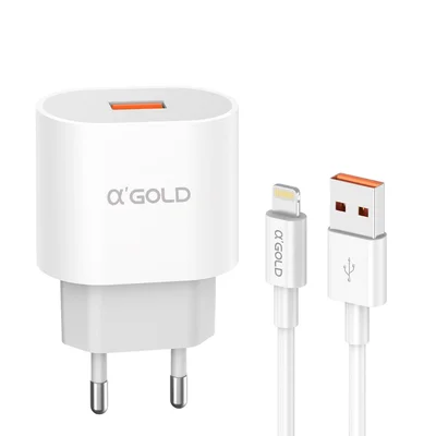 Carregador Agold Turbo 30w Iphone Ca31-6 Ios
