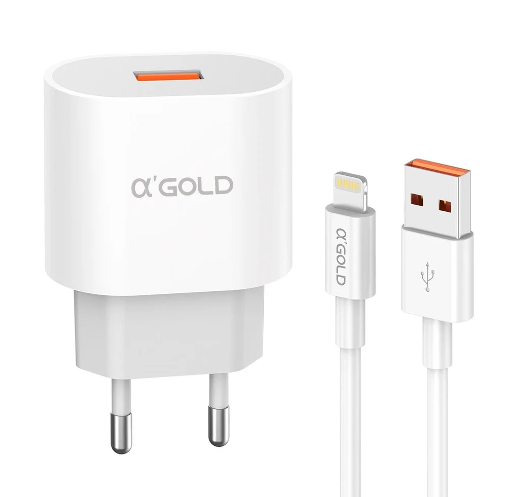 Imagem 2 de 3 do produto Carregador Agold Turbo 30w Iphone Ca31-6 Ios