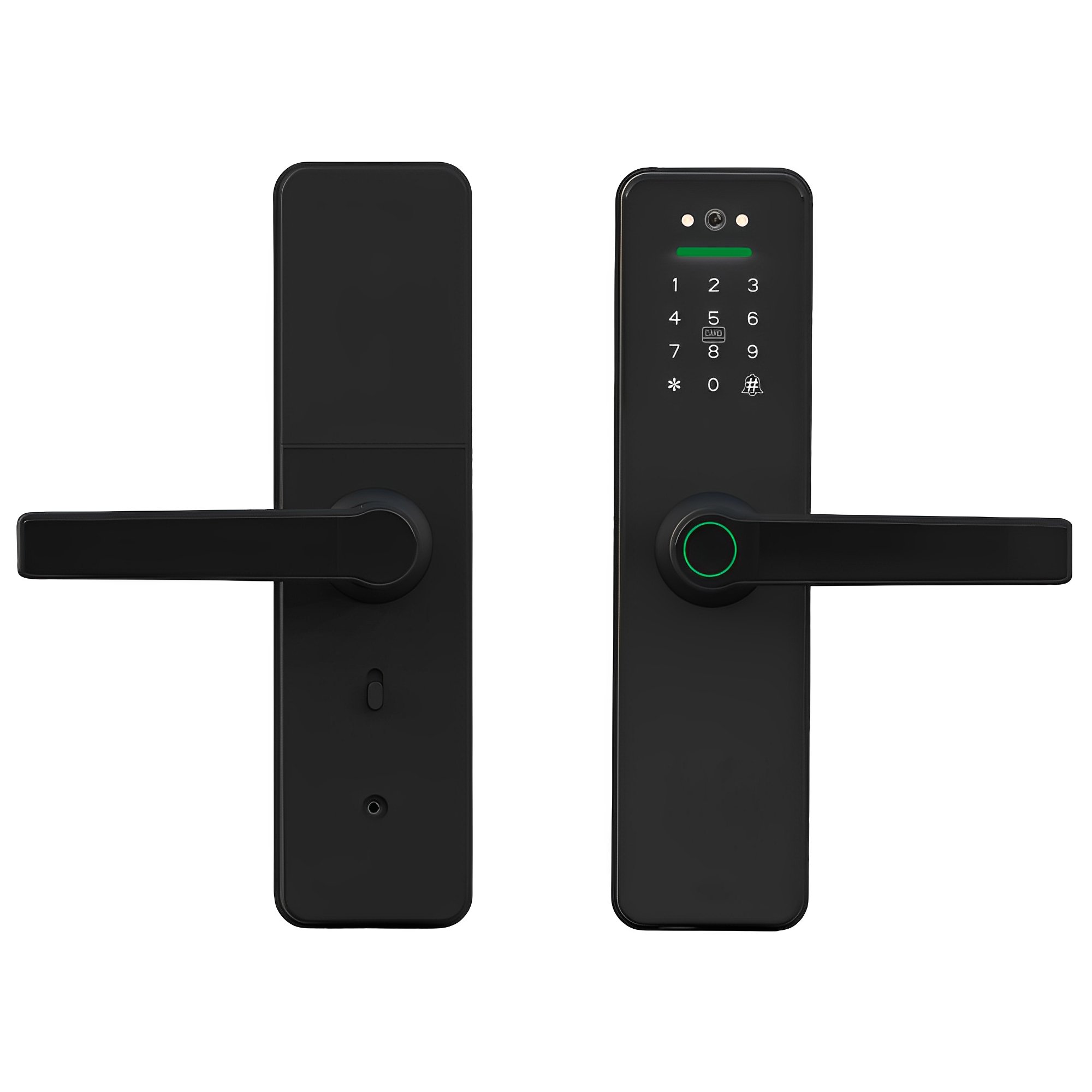Fechadura Digital Qieman Tuya Sl009 Wifi Preto