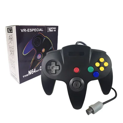 Controle Compatível Com Nintendo 64 N64 Analógico Aprimorado - Preto