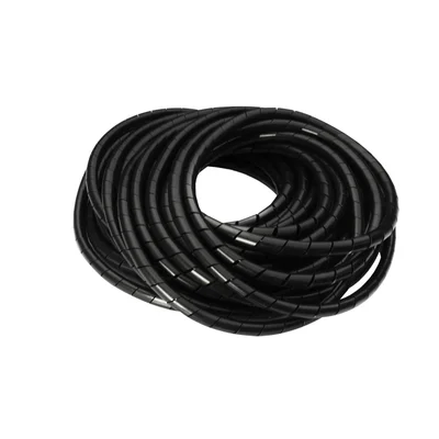 Organizador De Fio Preto Diametro Espiral 4-6mm 1/4" 10m