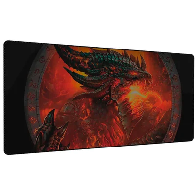 Mouse Pad Para Jogos Tamanho Grande 700x350x4mm Emborrachado Estampado