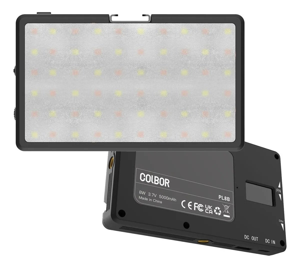 Iluminador LED Bicolor Colbor Pl8b 8w Bateria Recarregável LED120c