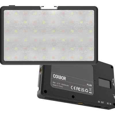 Iluminador LED Bicolor Colbor Pl8b 8w Bateria Recarregável LED120c