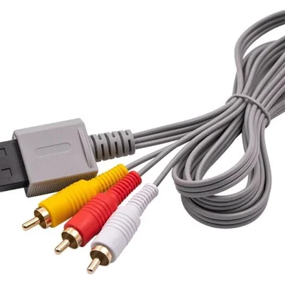 Cabo Av Rca Compatível Com Nintendo Wii / Wii U Cabo 3 Cores