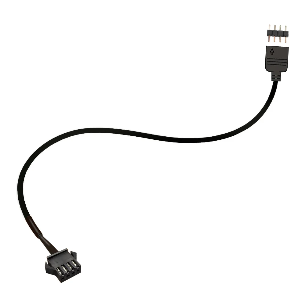 Imagem 2 de 5 do produto Cabo Jst Sm 4p Femea Adaptador Para RGB 12v 4 Pinos, 30cm, Compatível com Water Cooler, Fan e Fita de LED