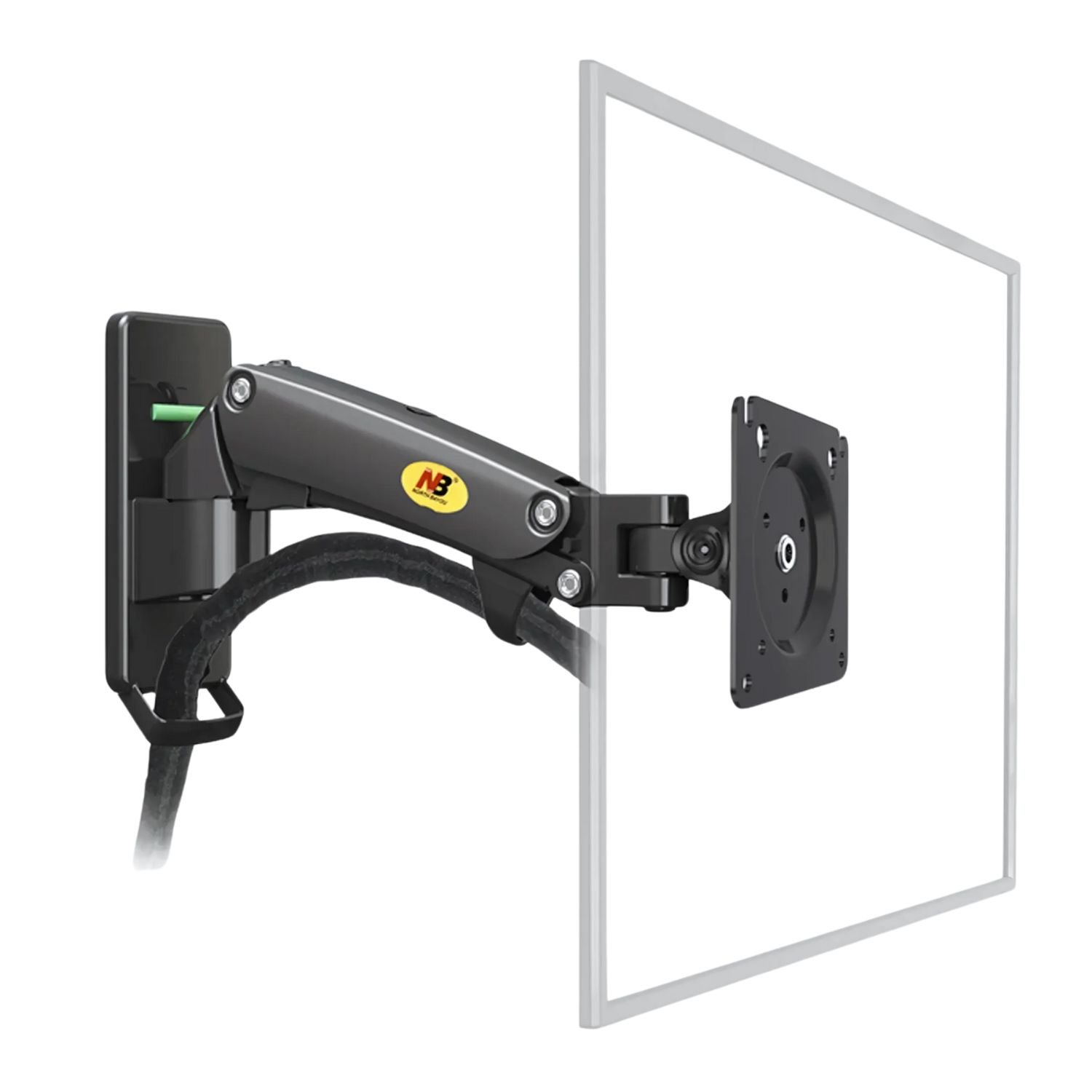 Suporte Para Monitor Articulado De 17" A 27" " Com Pistão A Gás