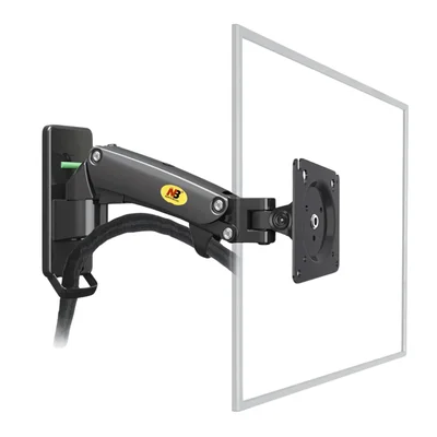 Suporte Para Monitor Articulado De 17" A 27" " Com Pistão A Gás
