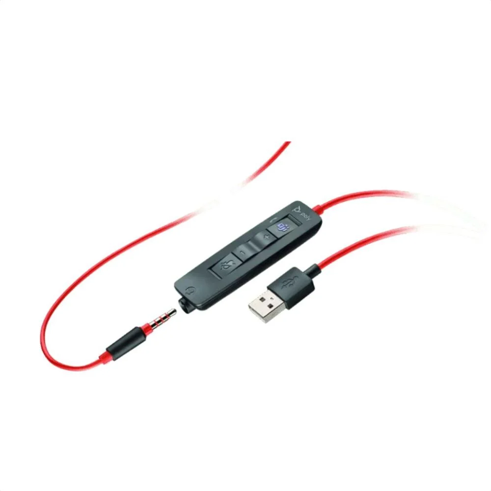 Imagem 3 de 5 do produto Headset Blackwire Bw3325 Usb-a 76j21aa Poly - Preto