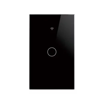 Interruptor Inteligente Wifi Com Ou Sem Neutro   Tuya - Preto - 1 Botão - 127/220.