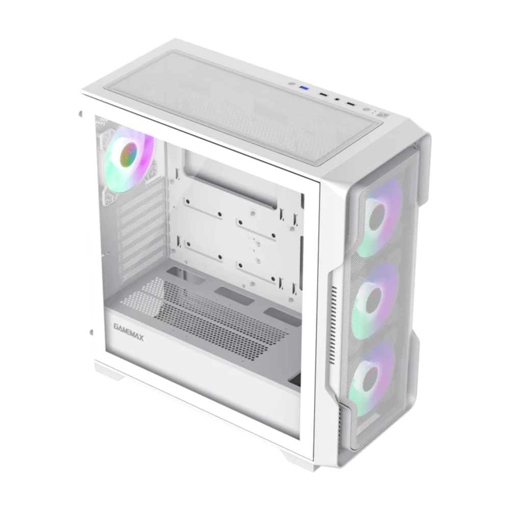 Imagem 2 de 5 do produto Gabinete Gamer Gamemax Siege Tower Atx Branco - X614100901688