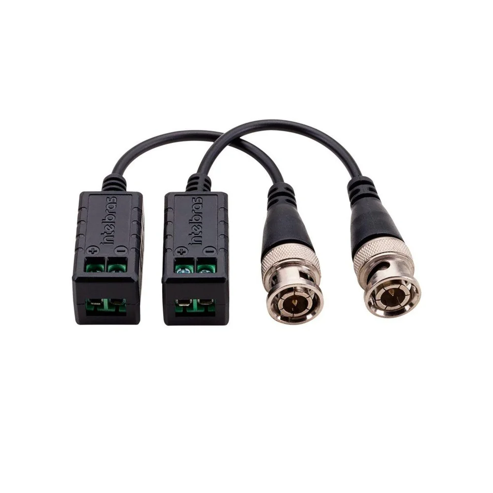 Imagem 3 de 4 do produto Kit 20 Pares Conversor Balun Passivo Intelbras Vb 501 P Compatíveis Analógicas Hd, Full Hd, 4mp E 4k