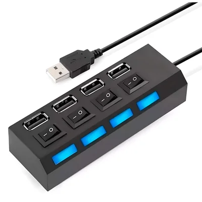 Hub Usb 4 Portas 2.0 Adaptador E Expansor