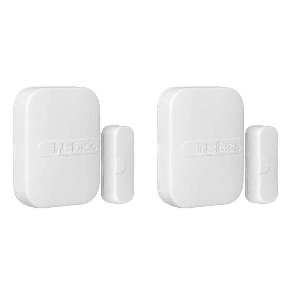 Kit 2 Sensores Magnético De Abertura De Porta E Janela Xas 4010 Smart Intelbras Sem Fio
